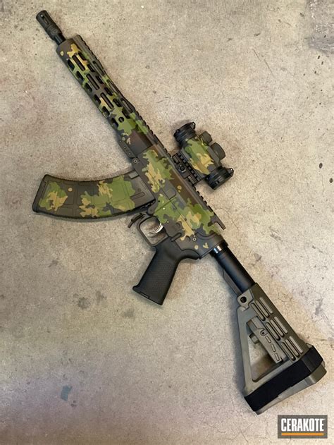 Multicam Ar 15 Cerakoted Using Multicam® Pale Green Multicam® Light