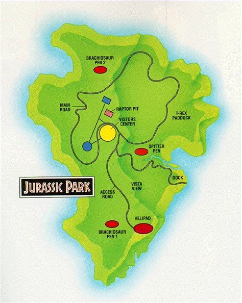 Jp Isla Nublar Map Jurassic Pedia