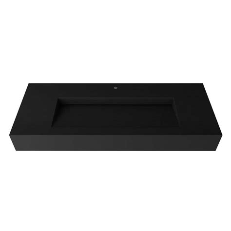 Castellousa Pyramid In Wall Mount Solid Surface Single Basin