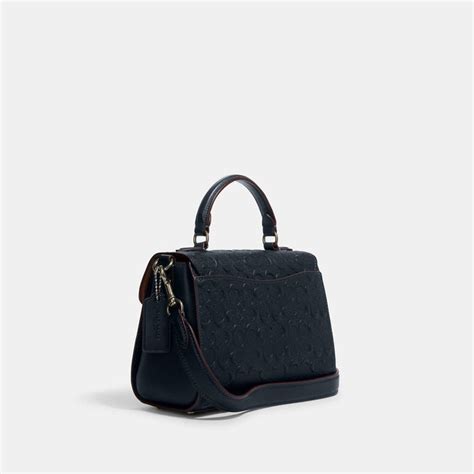 Coach Outlet Morgan Top Handle Satchel In Signature Leather Shop