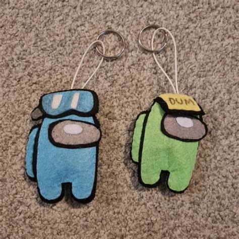 Among Us Inspired Plushie Among Us Keyring Among Us Ornament