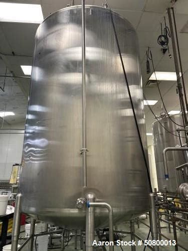 Used Gallon Vertical Single Wall Mix Tank Stainless Steel