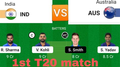 Ind Vs Aus Dream 11 Teamind Vs Aus Dream 11 Prediction Today Match