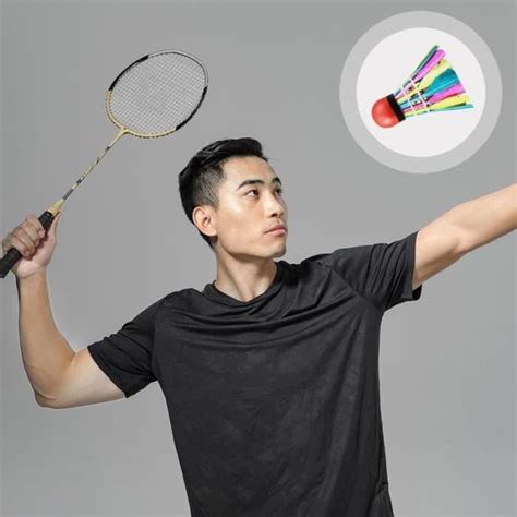 11 volants de badminton en plumes d oie colorées durables stables