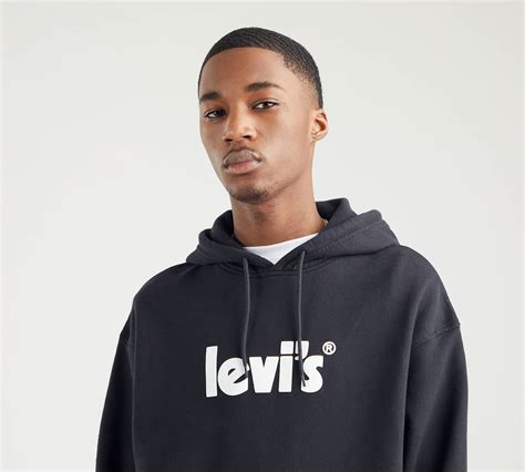 Relaxed Graphic Hoodie Black Levi S® Gr