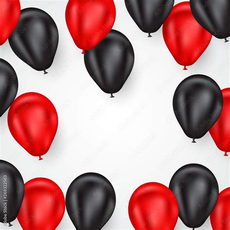 Red And Black Balloon Background