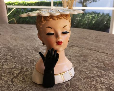 Napco Head Vase Vintage Napcoware Lady Head Vase Napco Figurine Lady