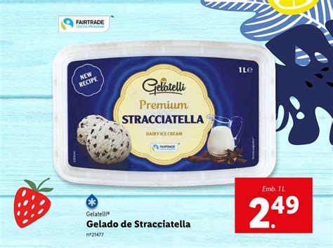 Promoção Gelado de Stracciatella 1L em Lidl