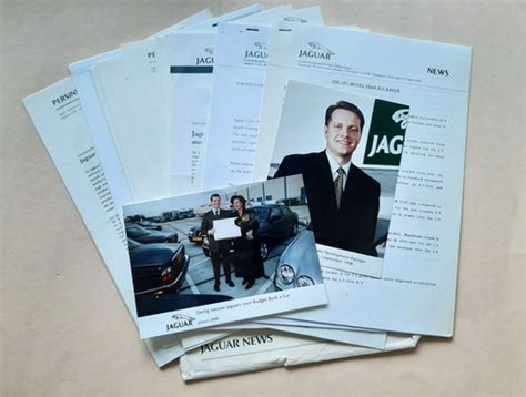 Jaguar Press Releases, set | MorganCarBadges