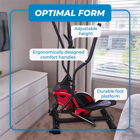 Echelon Sport Elliptical Trainer - 8 Levels of Magnetic Resistance, 30