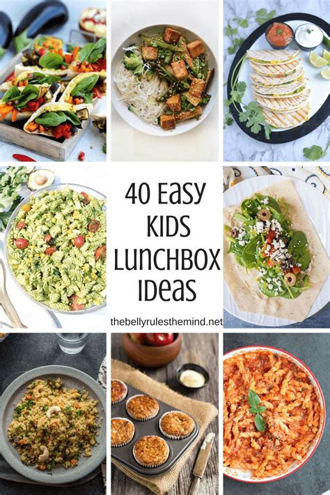 40 Easy Kids Lunch Box Ideas | Easy lunches for kids, Lunch box recipes ...