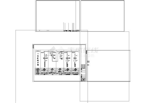 10kv一次系统图及全套二次原理图cad土木在线