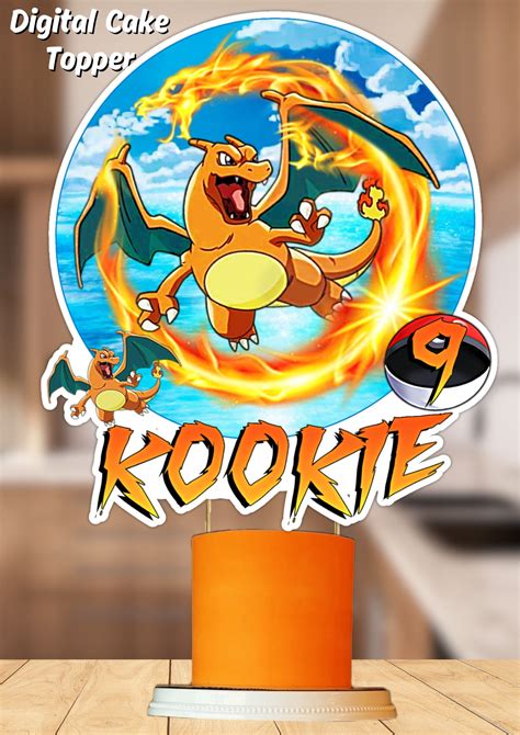 Pokemon Cake Topper Charizard Pokemon Cake Topper Pokemon Birthday Cake