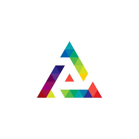 triangle with color full design logo 30778990 Vector Art at Vecteezy