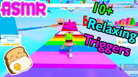 ASMR Roblox OMega Obby Parkour 10 Relaxing Triggers To Help You Fall