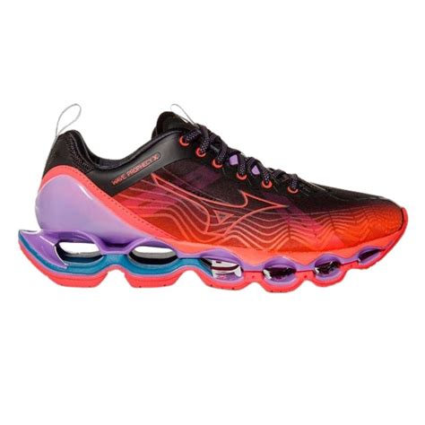 Tênis Mizuno Wave Prophecy X Feminino Preto e Roxo no Shoptime