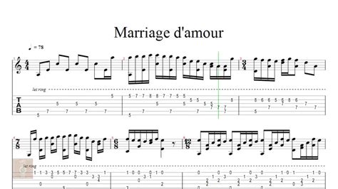 Mariage Damour Tab Guitar Solo Youtube