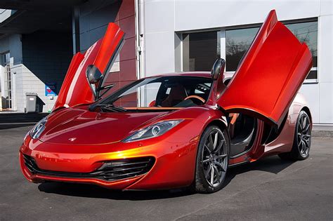 C Color Mclaren Mp Naranja Superdeportivo Volc N Fondo