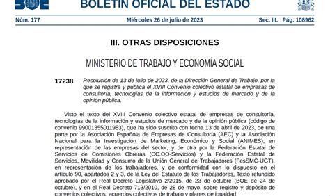 Publicado En El Boe El Nuevo Convenio Colectivo Aec Asociaci N