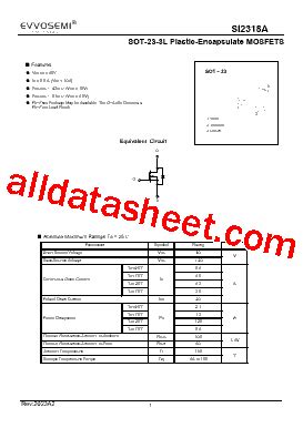 A Marking Si A Datasheet Pdf Ever Semiconductor Co Limited