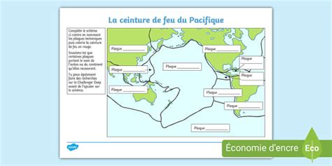 Schéma à compléter sur les plaques tectoniques Twinkl