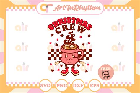 Retro Christmas Hot Cocoa Svg Graphic By Artinrhythm Creative Fabrica