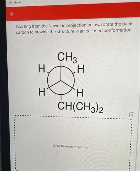 Solved Starting from the Newman projection below, rotate the | Chegg.com