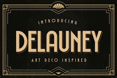 Delauney - Art Deco Font - Arterfak Project