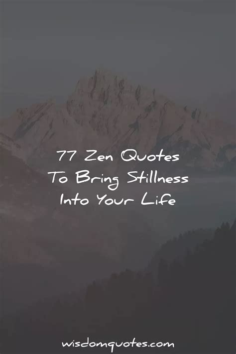 77 Zen Quotes for Inner Peace