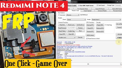 MI NOTE 4 FRP UMT ONE CLICK GAME OVER Redmi Note 4 MI Account FRP