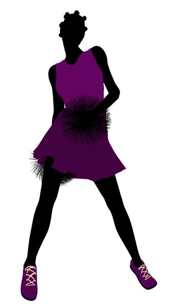 African American Female Ballerina Silhouette Stock Illustration By