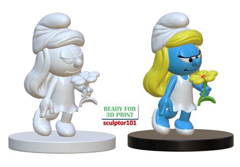 Artstation The Smurfs Smurfette 3d Print Model Resources