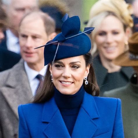 Kate Middleton Looks Festive In Blue Monochrome Outfit For Christmas