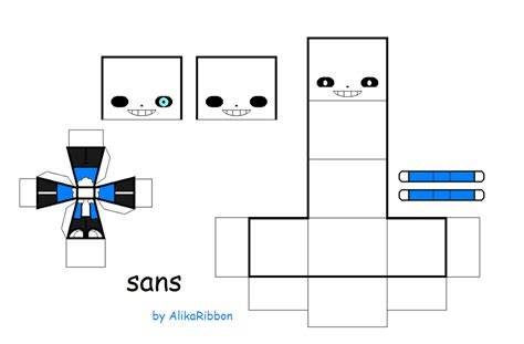 Undertale Papercraft Sans