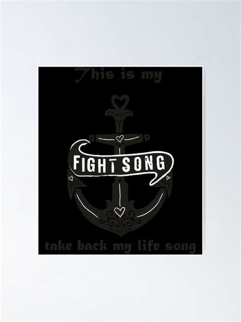 "Fight Song" Poster for Sale by gslawrence | Redbubble