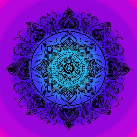 Un Hermoso Mandala De Colores Vector Premium Generado Con Ia