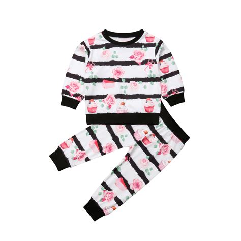 Emmamaby Beb Reci N Nacido Ni As Ropa Floral Oto O Camiseta De