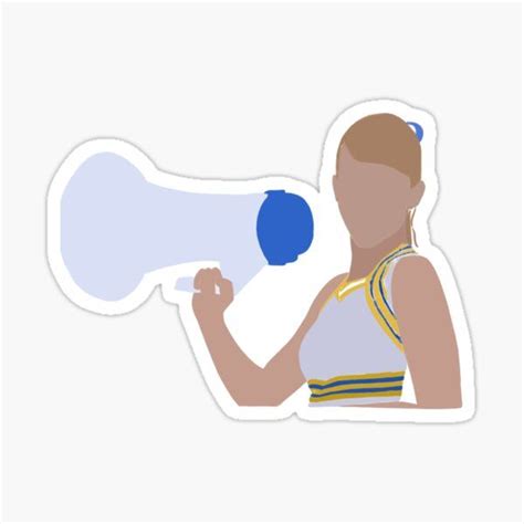 A Woman Using A Megaphone Sticker