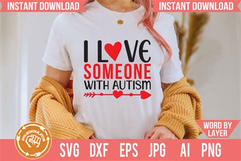 I Love Someone With Autism Svg Graphic By Svg Bundle Store Creative