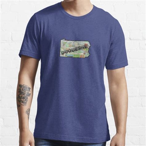 Duquesne Campus Map T Shirt By Musicello Redbubble