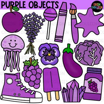 Purple Objects Clipart - Purple Things, Purple Things