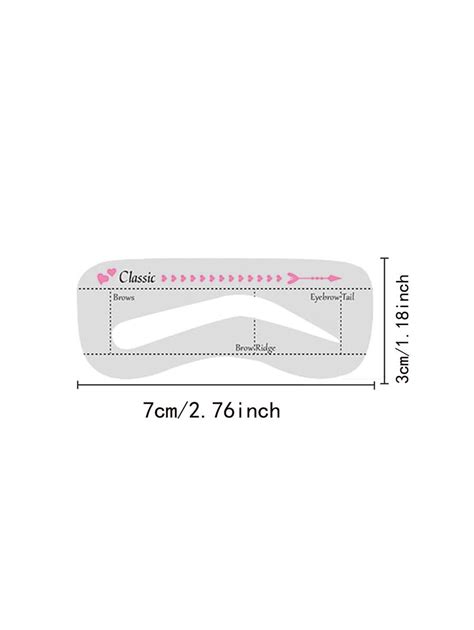 Eyebrow Templates Eyebrow Card Pcs Eva Eyebrow Template For Home