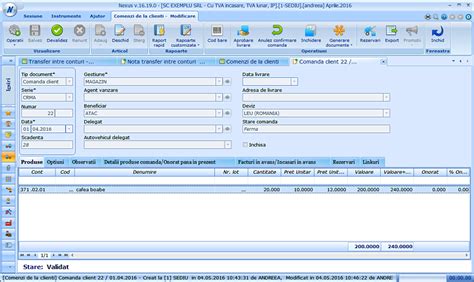 Nexus Erp Preluare Pret De Pe Comanda La Adaugarea De Linii Din Comenzi