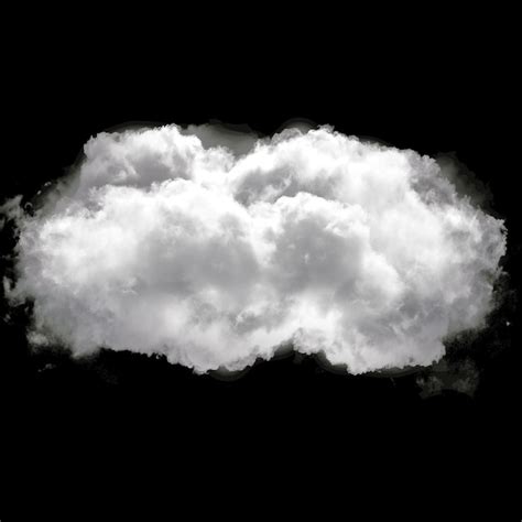 Premium Photo | Single isolated cloud flying White fluffy cloud drawing ...