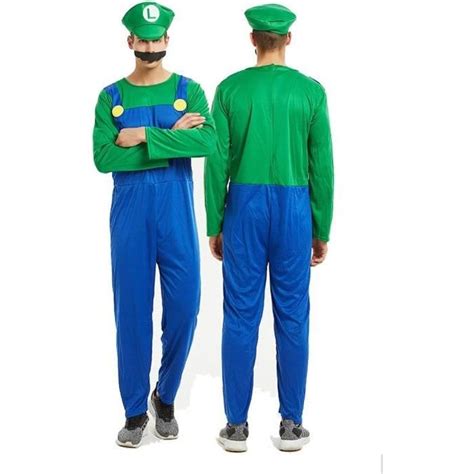 D Guisement Super Mario Luigi Bros Pour Adulte Adolescent Homme Tstr