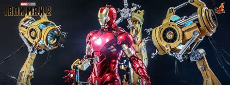 Hot Toys QS021 1 4 Iron Man 2 Iron Man Mark IV with Suit Up Gantry AcareToys จำหนาย ของเลน