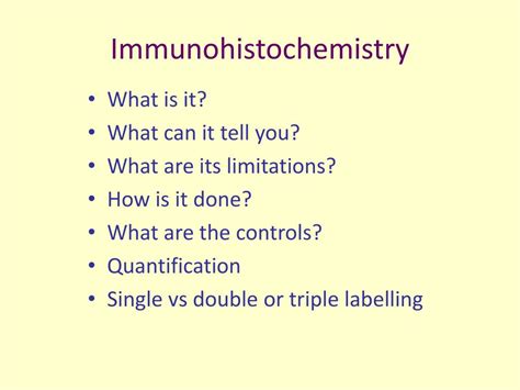 PPT - Immunohistochemistry: techniques and considerations PowerPoint ...