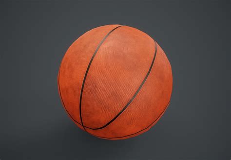 3d Model Basketball Ball Pbr Game Ready Vr Ar Low Poly Cgtrader