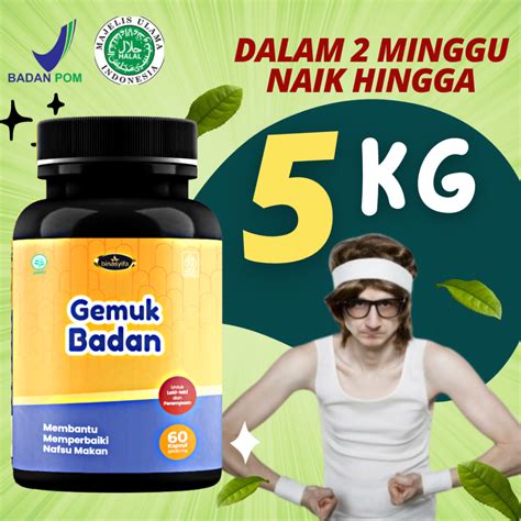 Jual Obat Kapsul Vitamin Suplemen Penggemuk Penambah Berat Gemuk Badan