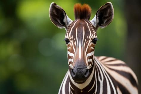 Premium Photo A Captivating Photo Featuring The Elusive Okapi In Its